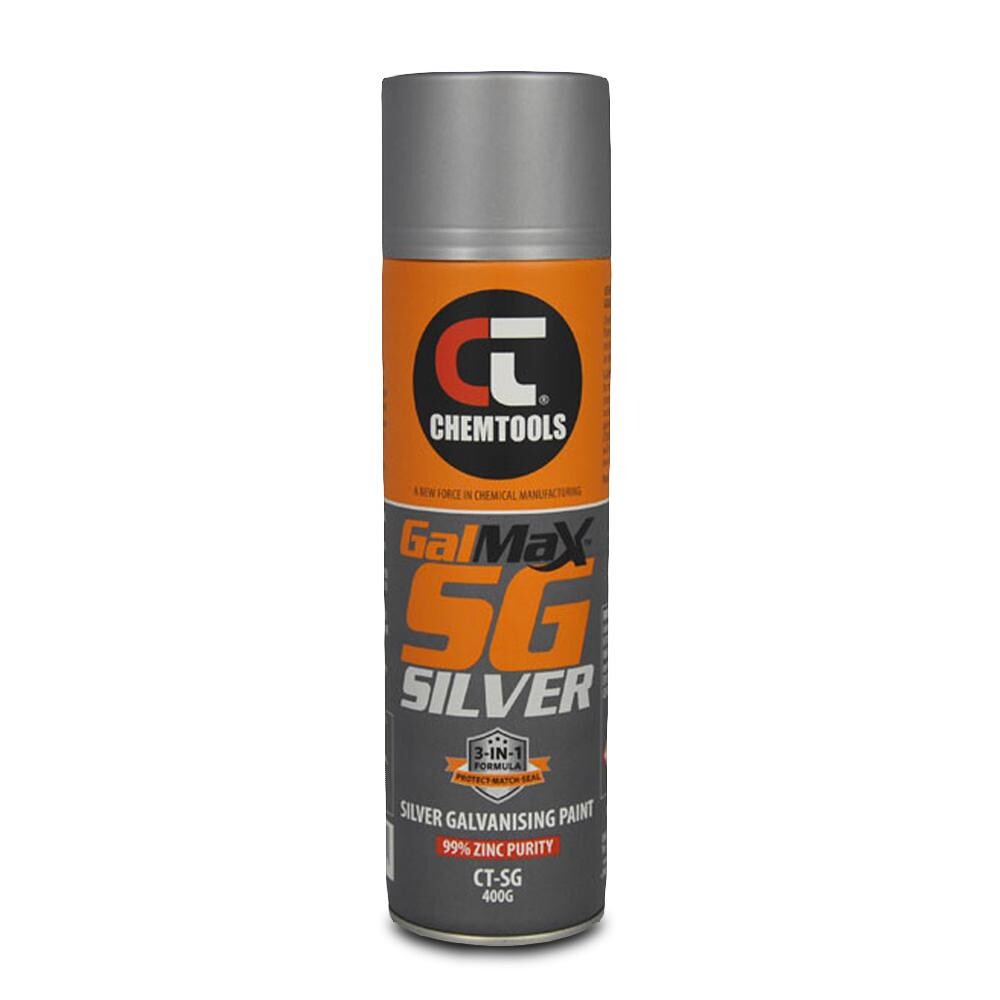 CHEMTOOLS GALMAX SG Silver Galvanising Zinc Rust Spray Paint Can Gal, CT-SG-400