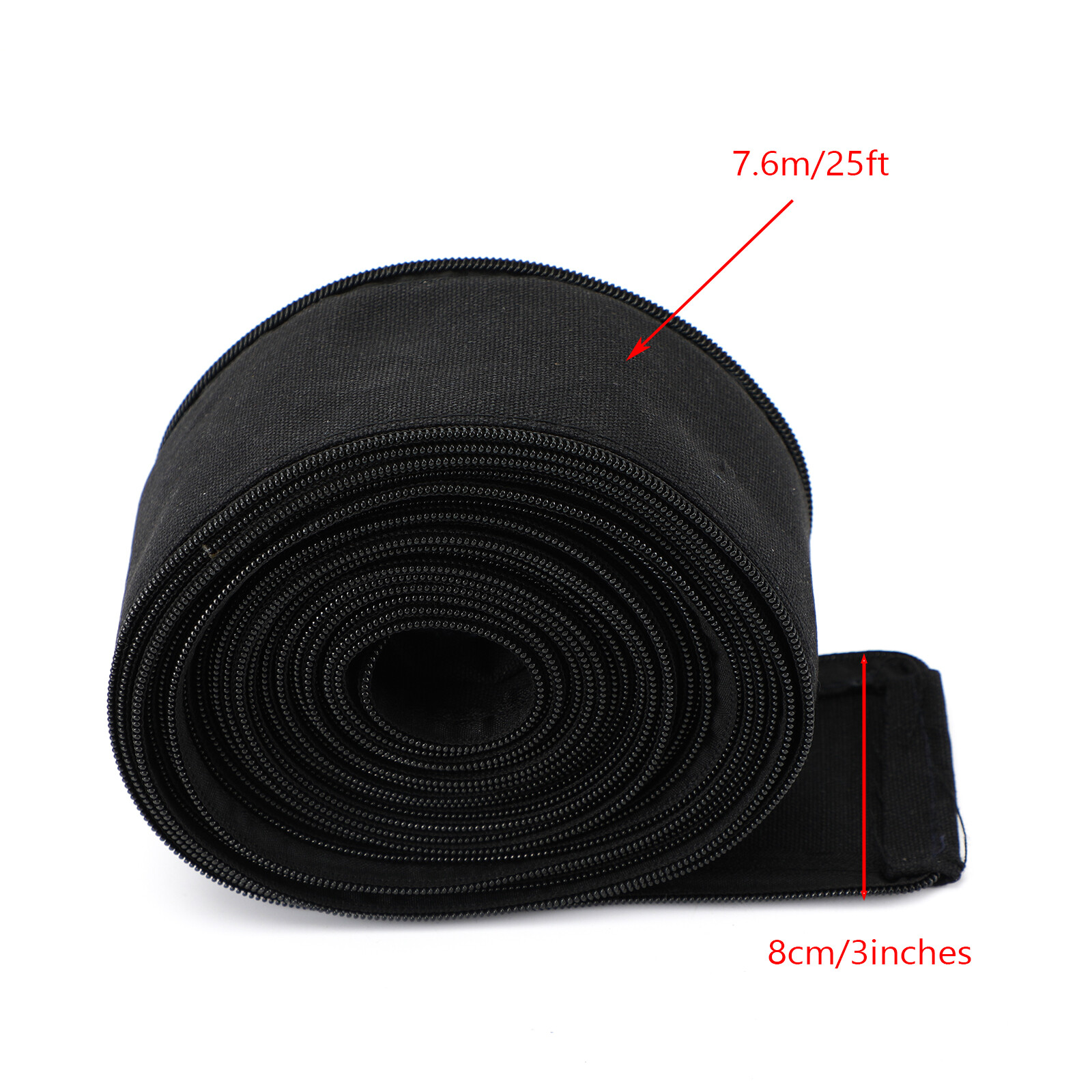 Cable Cover Nylon 23′ (L) 3″ (W) w/ Zipper Tig Welding Torch 9/17 US