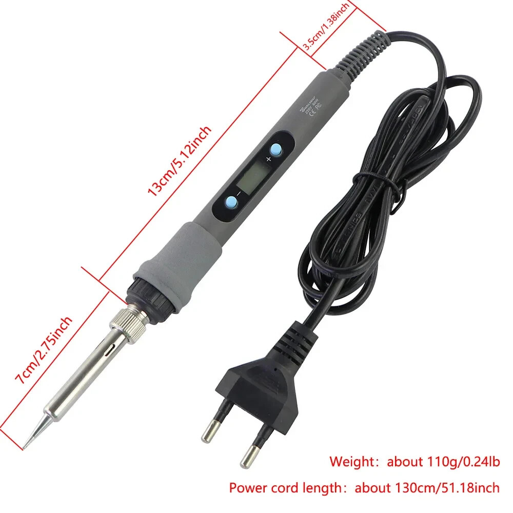 60W 6 Tips Plus Base Temperature Adjustable 200-450°C Pond Welder