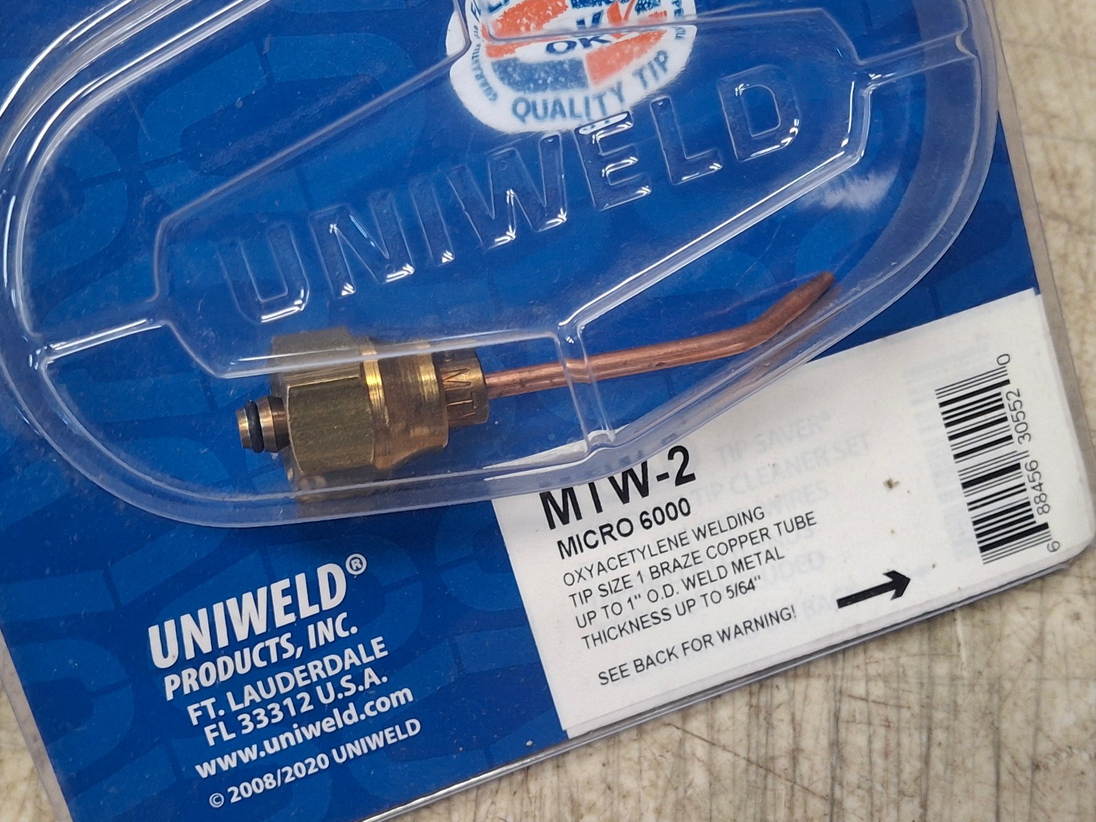 Uniweld MTW-2 MICRO 6000 Welding Tip #2