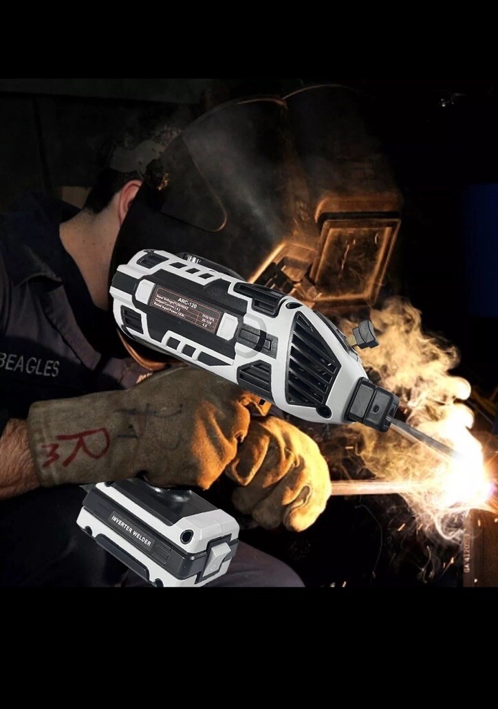 Portable Welding Machine,110V Handheld Arc Welder , IGBT Variable Current,W/Case