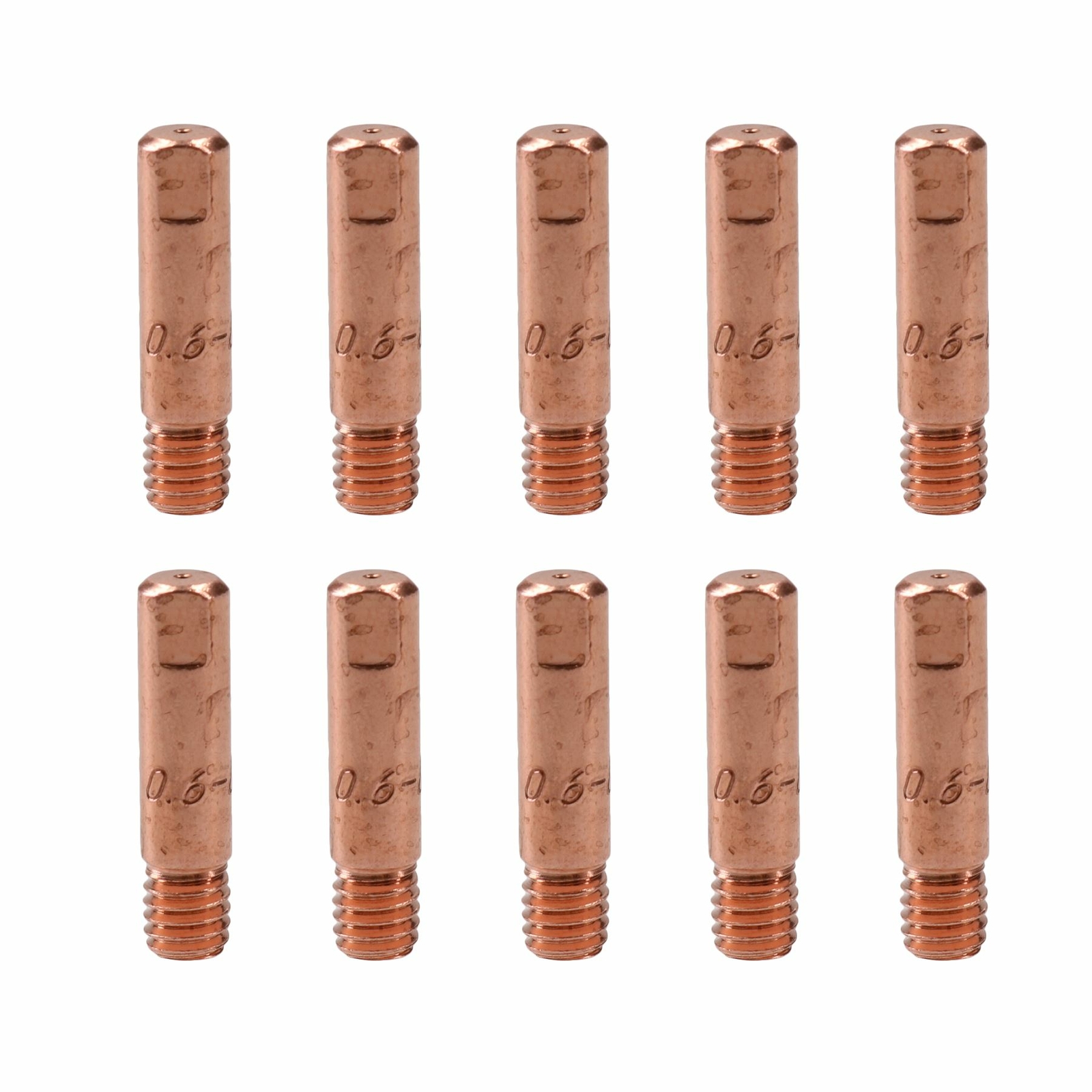 Cebora 130 & 110 / Snap On 130 2x Shroud / Nozzle & 10x 0.6mm Welding Tips