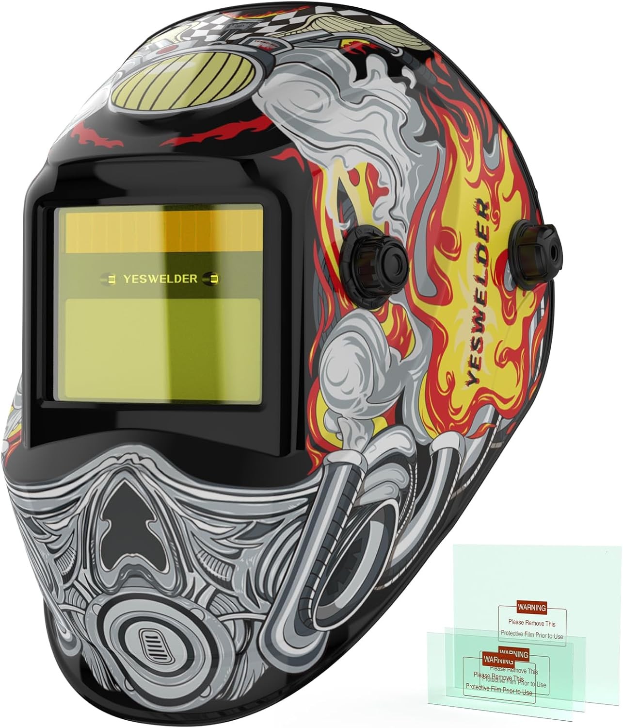 Auto Darkening Welding Helmet 1/1/1/1 True Color, Wide Shade 3.5-13