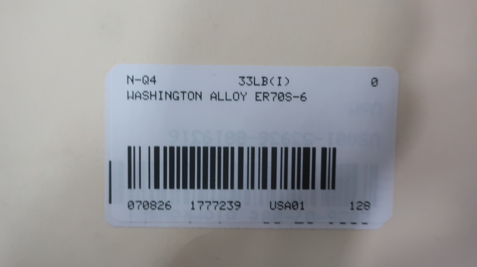 Washington Alloy TC 70S-6 173 Er70s-6 Electrode 0.045in 33lb