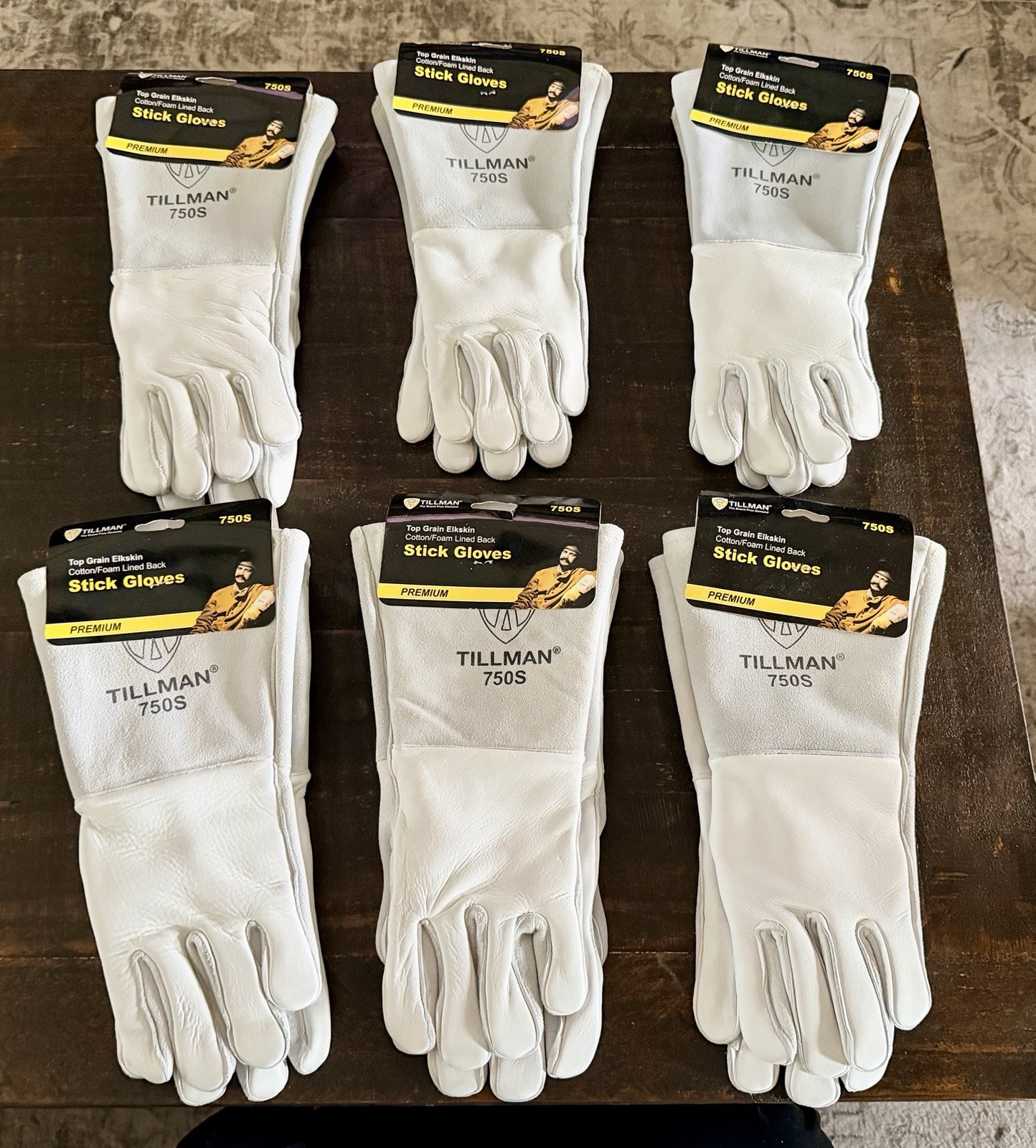 Tillman 750s Premium Elkskin Stick/MIG Welding Gloves (Small)