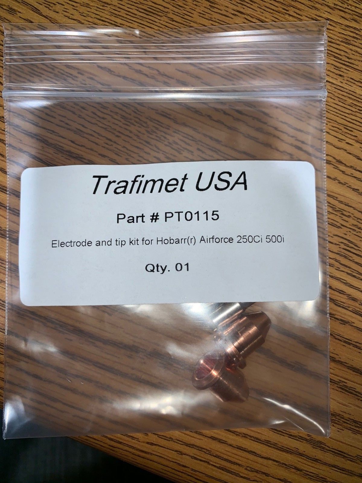 TRAFIMET PT0115 Electrode and Tip kit for Hobart(r) Airforce 250Ci 500i (4pcs)