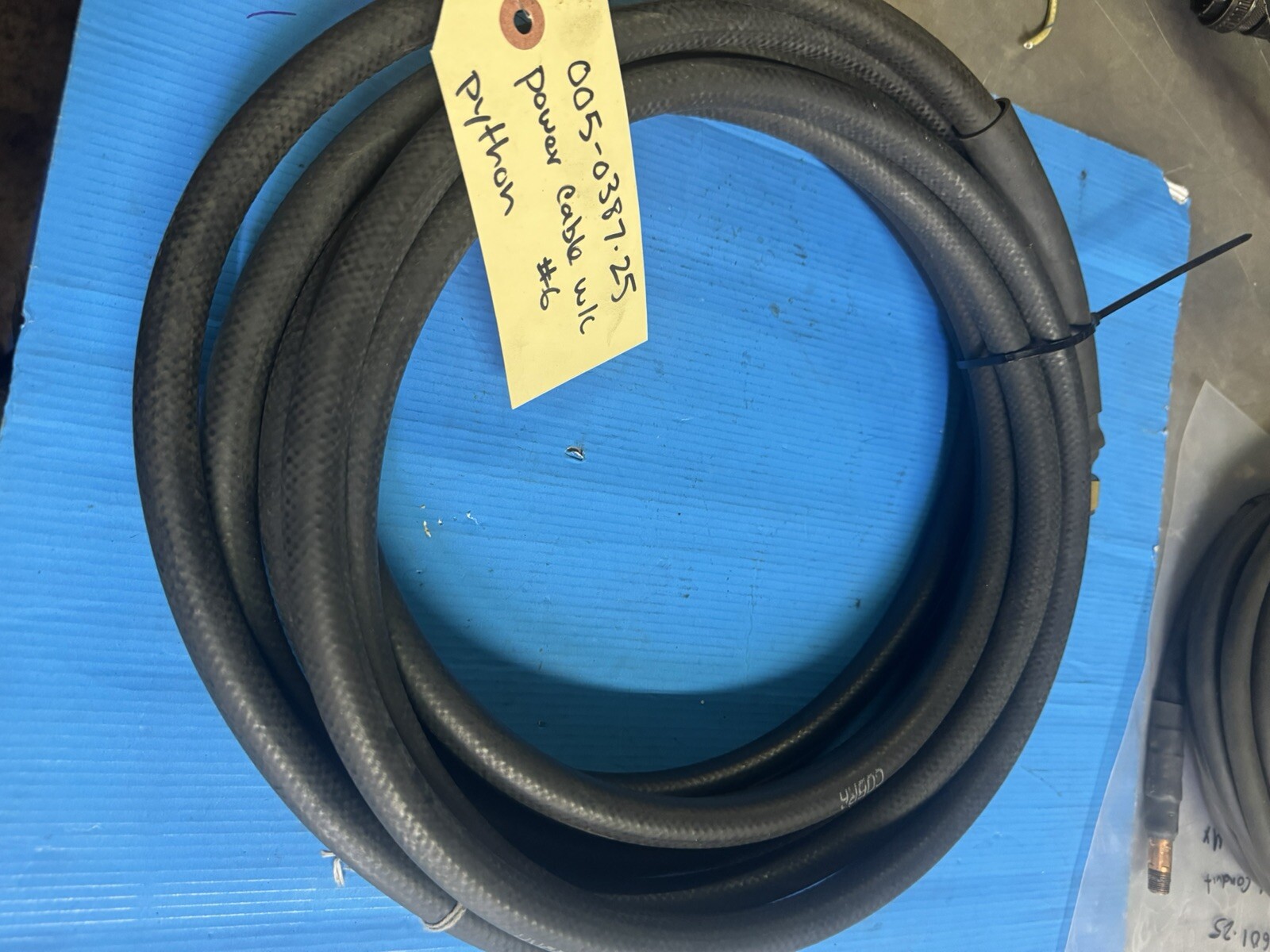 MK Cobramatic Parts 0050387 #6 Power Cable 25 Ft For Phyton Cobra Gun Used