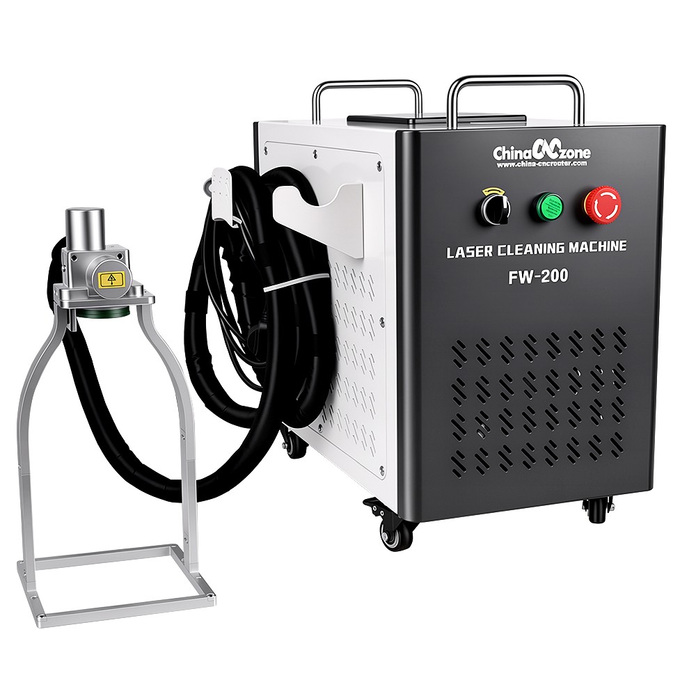 200W JPT Pulsed Laser Cleaning Machine Laser Cleaner For Wood Metal Paint Remove
