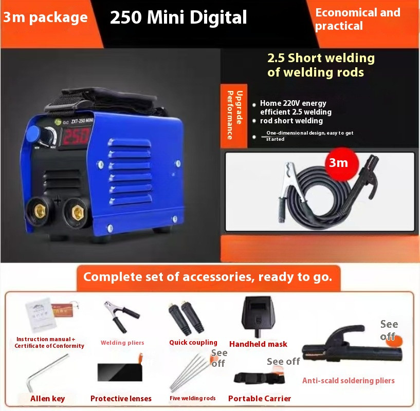 20-250A Inverter Arc Electric Welding Machine IGBT MMA ARC ZX7-250 Welder