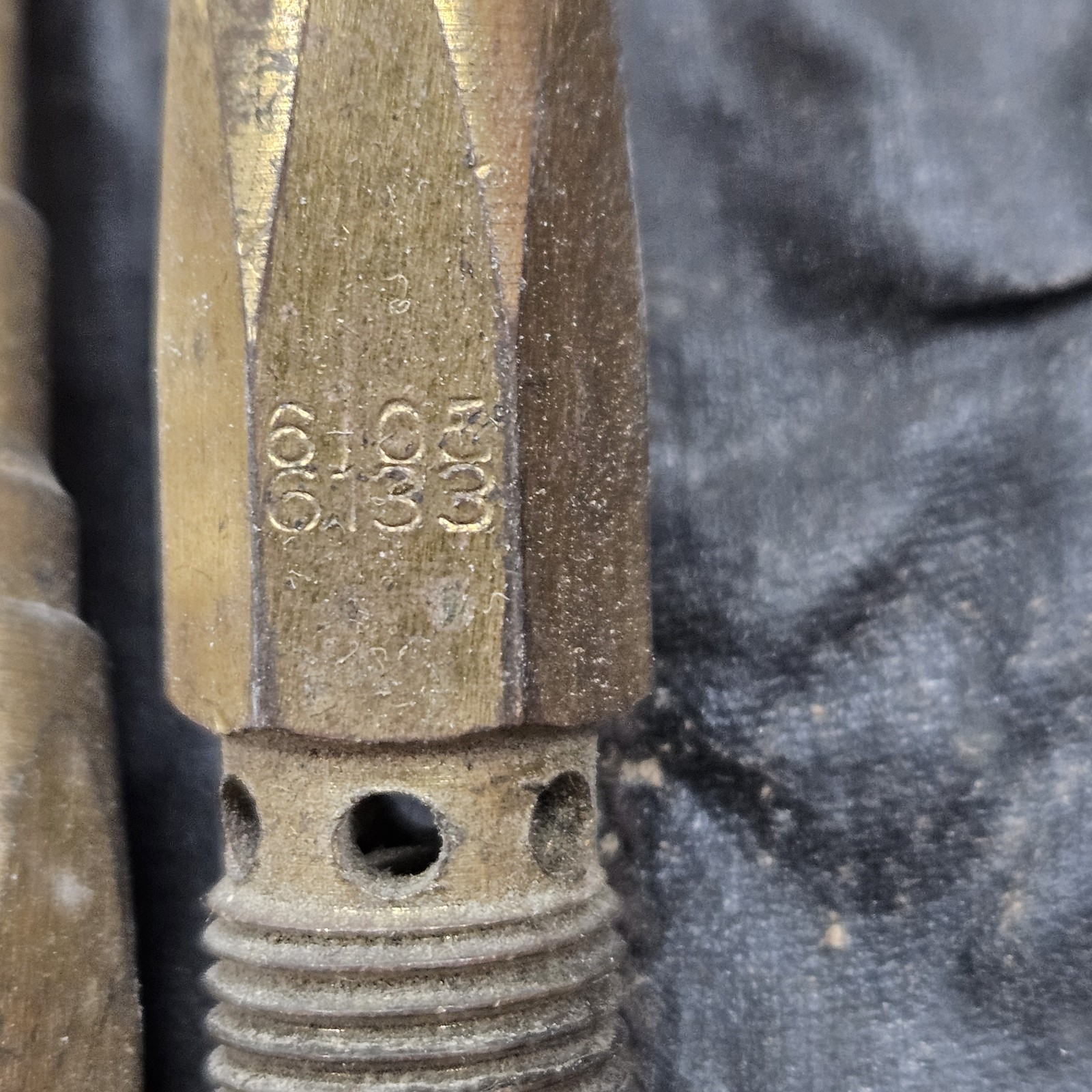 Vintage DF Williams & Co. Welding Torch Tip Set Newark NJ Brass Tips Roll Pouch