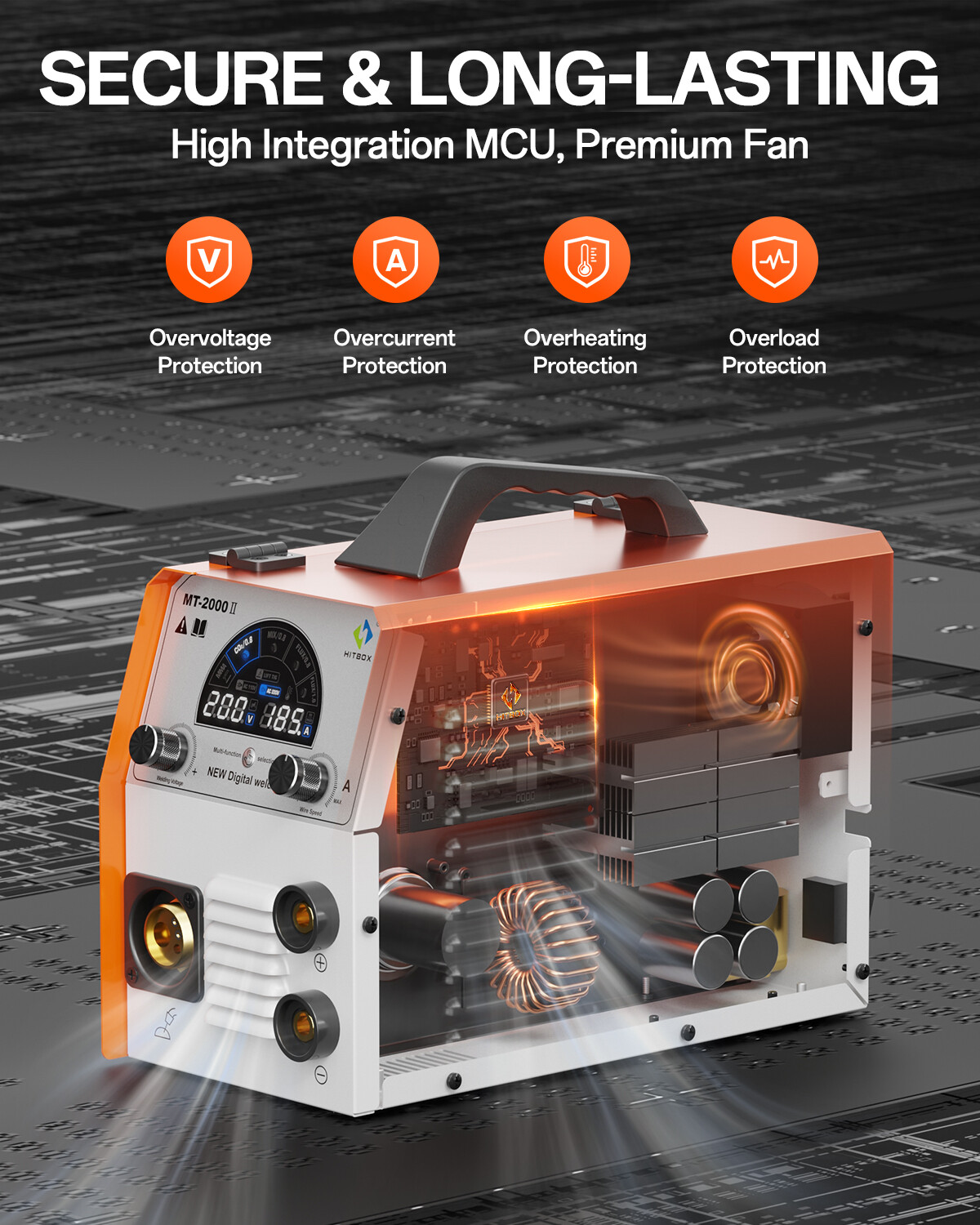 MIG Welder 4 in 1 200A 110V 220V DC Inverter Gasless Gas MIG TIG Welding Machine