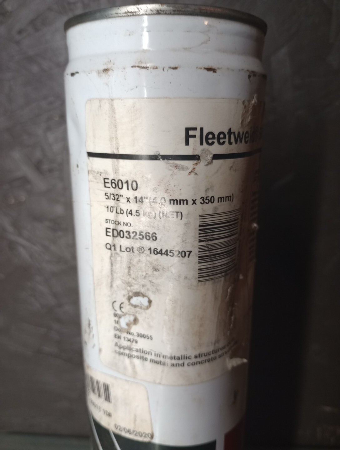 Lincoln Fleetweld 5P+ E6010 5/32″ Mild Steel Stick Electrodes 10 lbs. ED032566