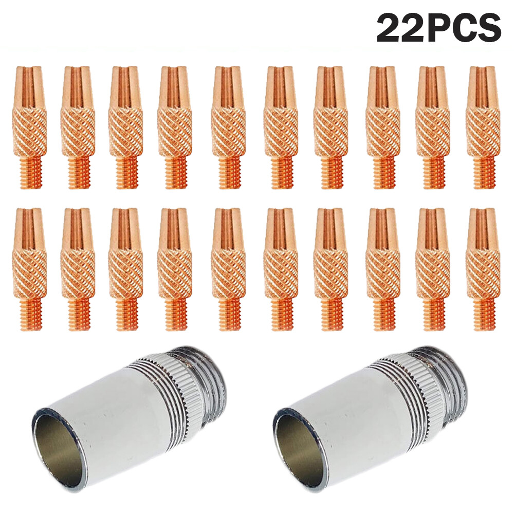 For Miller Spoolmate 100 / 185 / 3035 Spool Gun 20 Contact Tips, 2 Nozzle 186405
