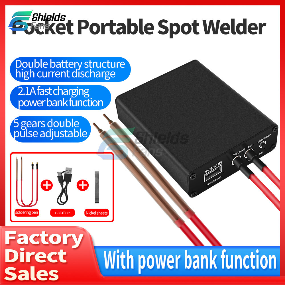 Portable Mini Built-in 4300MAH Battery Spot Welder Machine for 18650 Battery Kit