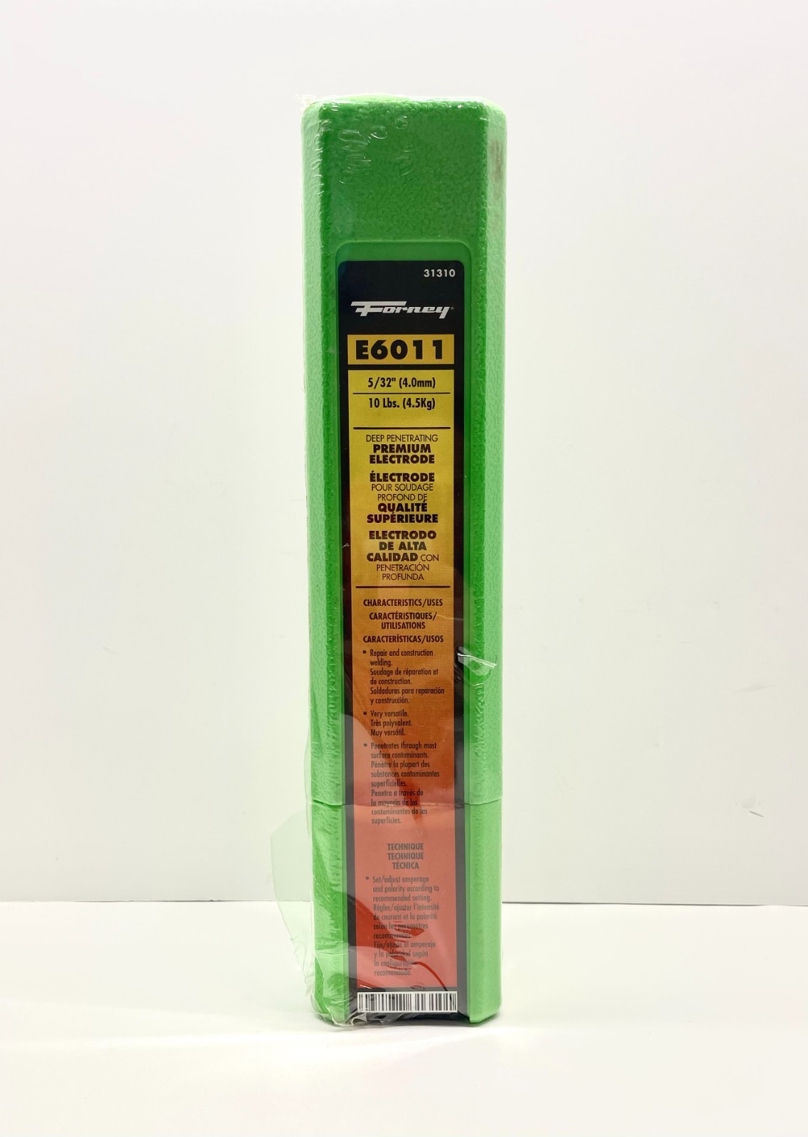 NEW – Forney 5/32 in. E6011 Mild Steel Welding Electrodes, 10lbs, 31310