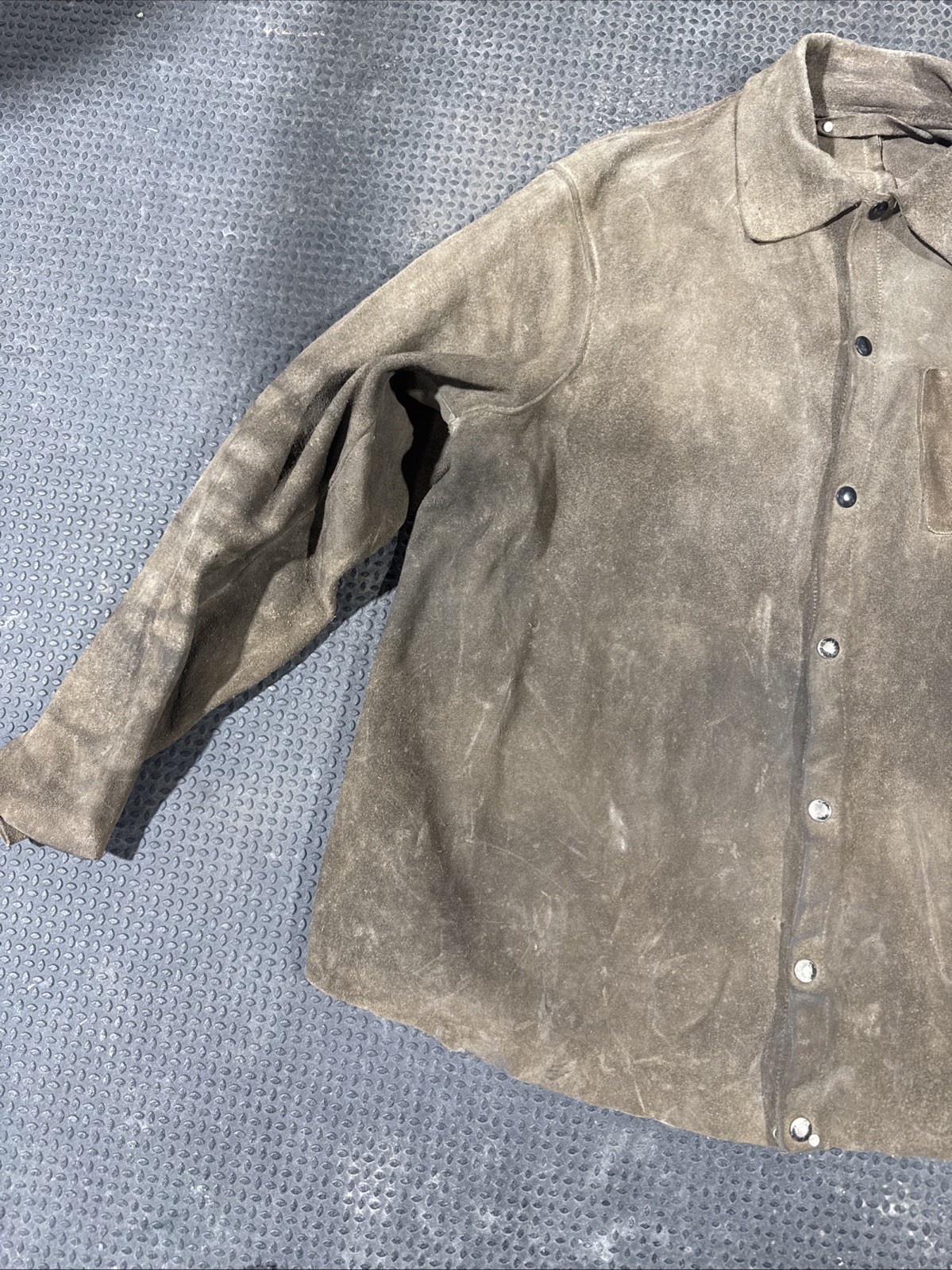 Used Leather Welding Coat Size L