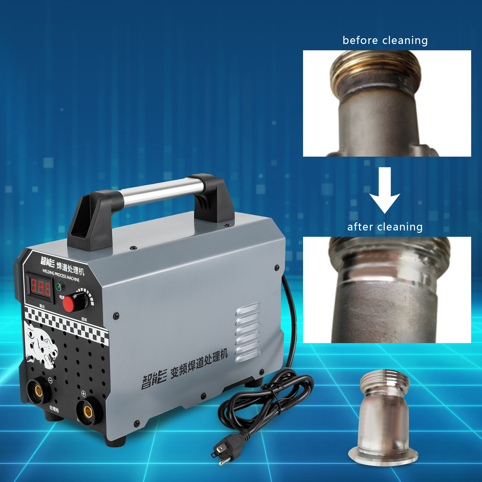 Weld Cleaning Machine For Metal/arc/laser Welding 1000W Welding Bead Processor