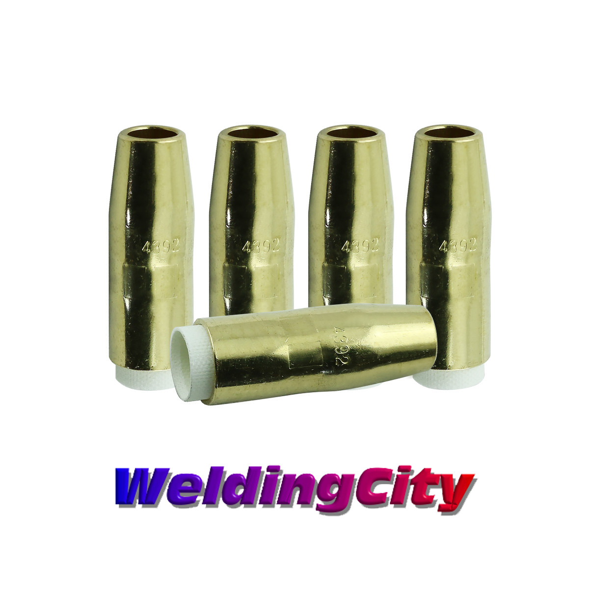 WeldingCity® 25pk Gas Nozzle 4392 (1/2″) for Bernard MIG Welding Gun | US Seller