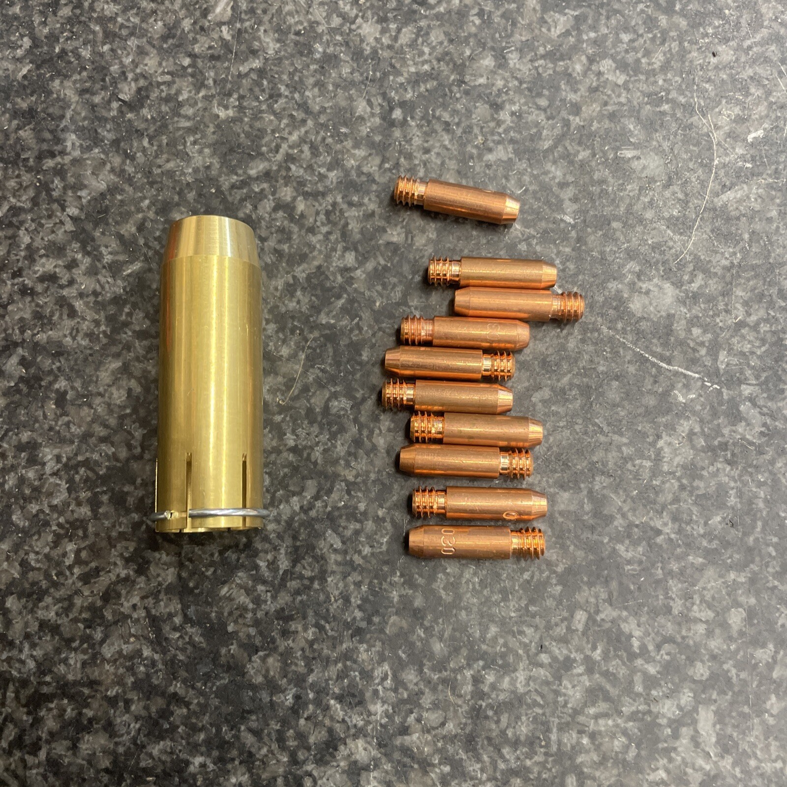 HOBART .030 (10) Tips & NOZZLE KIT HANDLER 120 & 150 Fits Piecemaker 14-A Guns