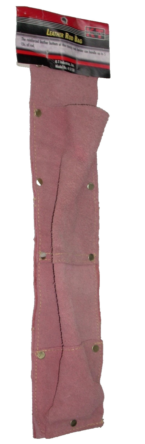 KT Industries 4-5150 Leather Welding Rod Holder Bag Pink 5 lb Capacity