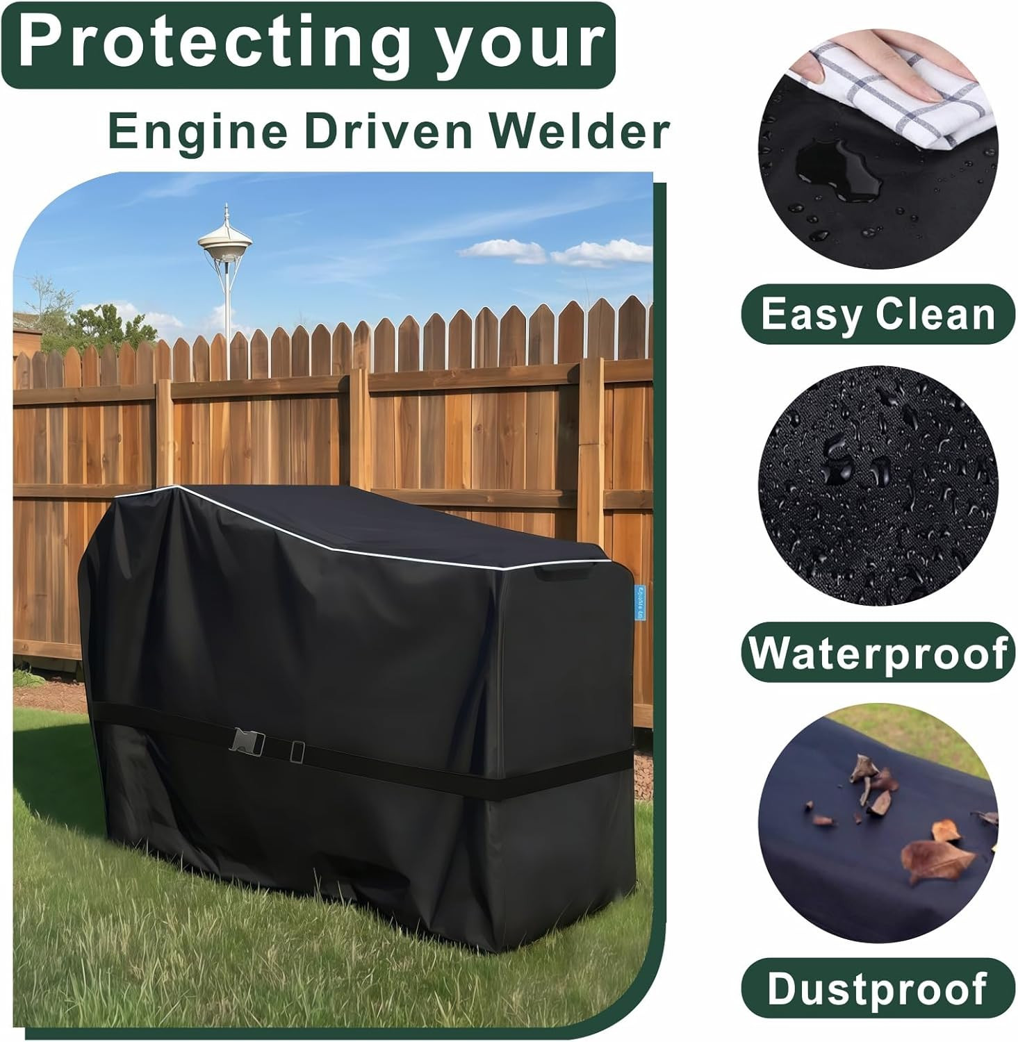 Engine Driven Welder Cover, Fits Bobcat 225/250/325, Fits Ranger 225/250/305 Eng