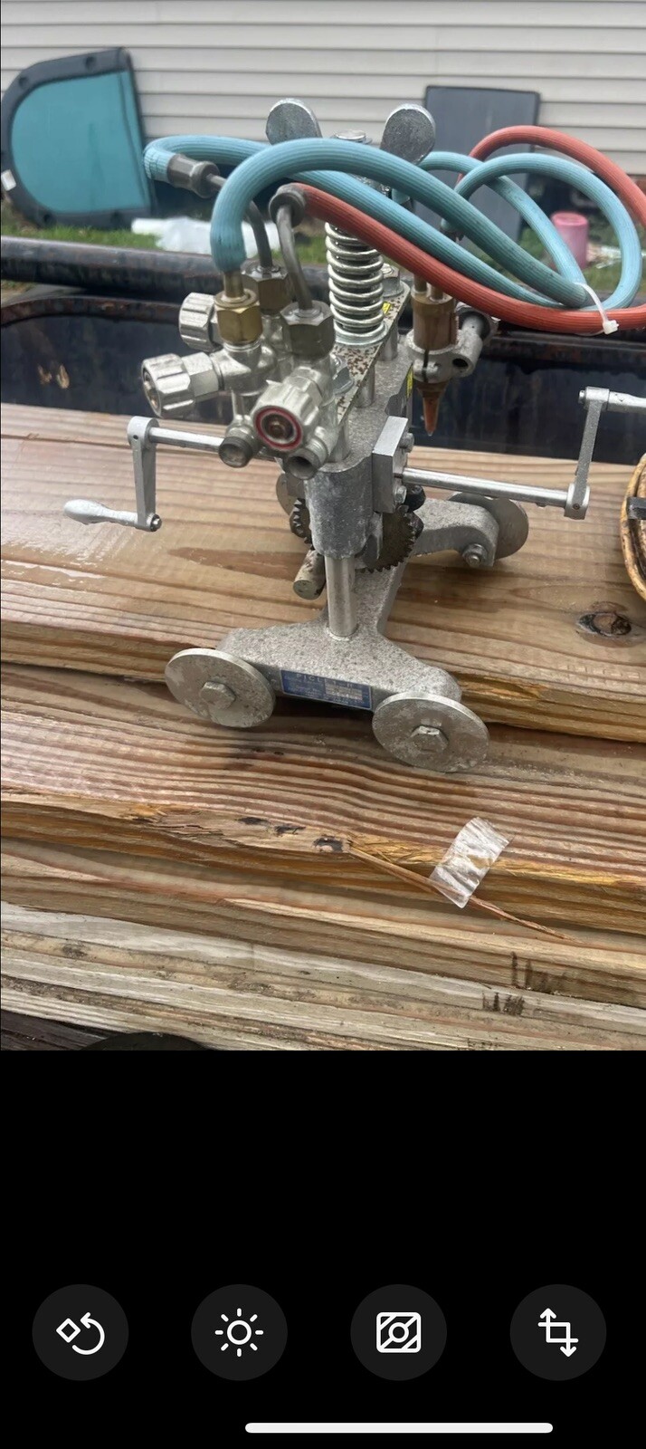 Koike Aronson Sanso Kogyo Picle I-II Oxy-Fuel Manual Pipe Cutting Bevel Machine
