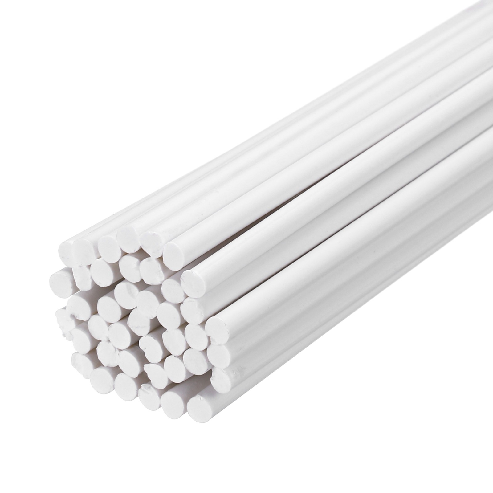 40pcs 8 Inch Plastic Welding Rods PVC Welding Sticks 3/32 Inch White