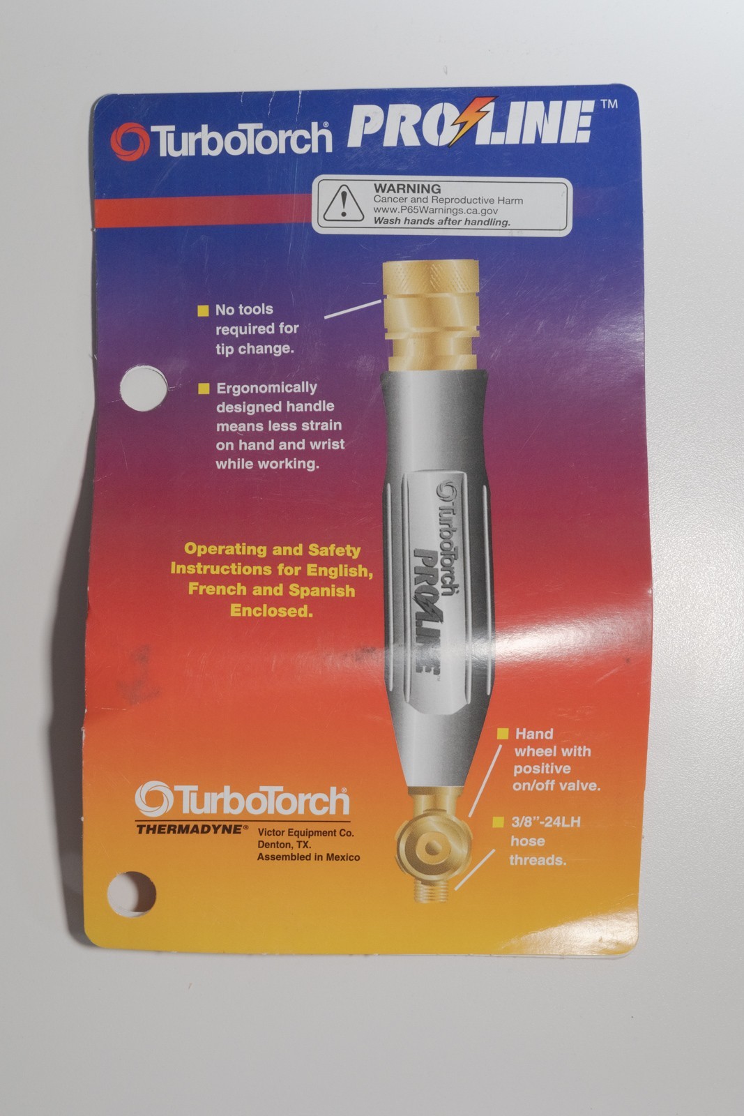 Victor Thermadyne TurboTorch ProLine G-4 0386-0308 Torch Handle For Acetylene