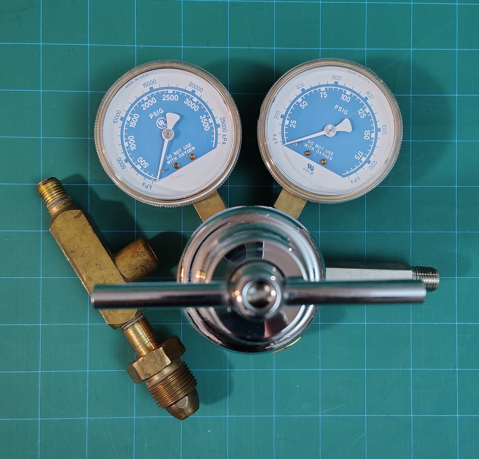 OXWELD R-76 TRIMLINE Inert Gas Pressure Regulator 150-580 PSI 1/4″ NPT Purge PSI