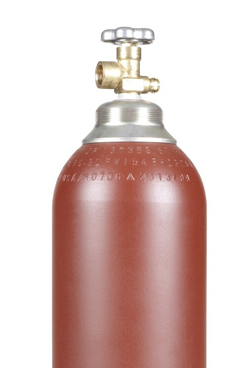 New 80 Cu Ft Steel Inert Gas Cylinder Tank CGA580 Valve Helium Argon or Nitrogen
