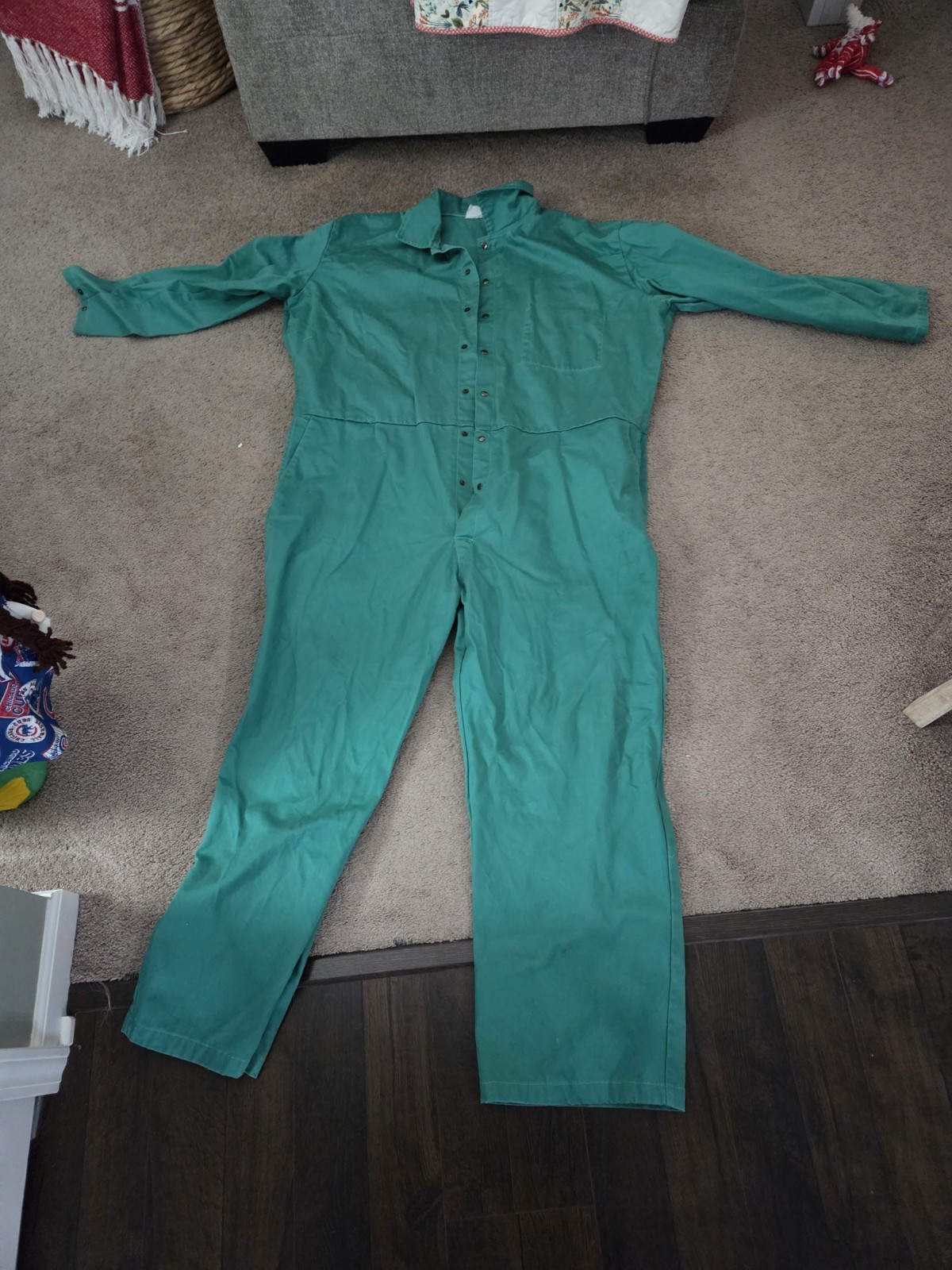 Steiner coveralls 3XL Green Weldlite 9oz fabric, lay flat collar