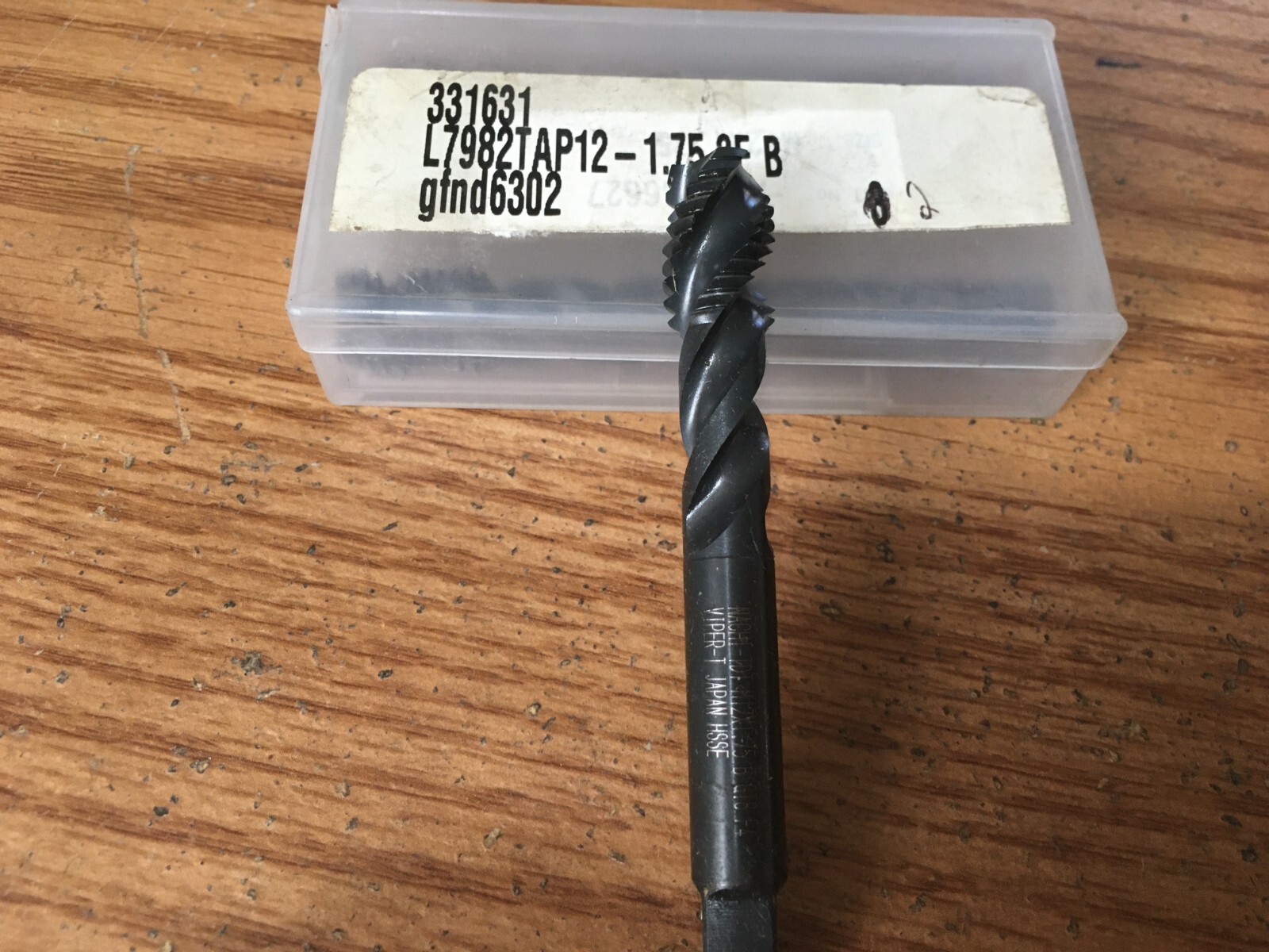 12-1.75 3-Flt Bottom T-Vipor Spiral Point Tap VHSS L7982