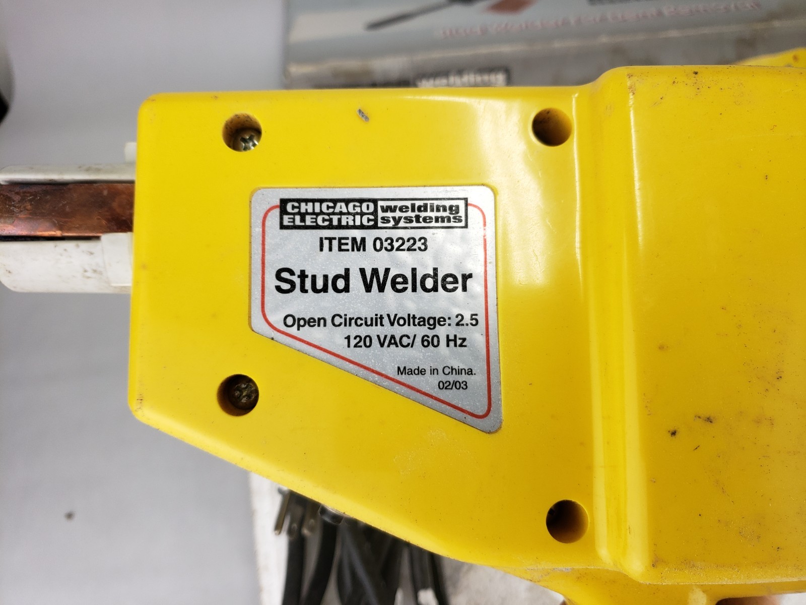 Chicago Electric Stud Welder Dent Repair Kit Weld 110 Volt – Gently Used
