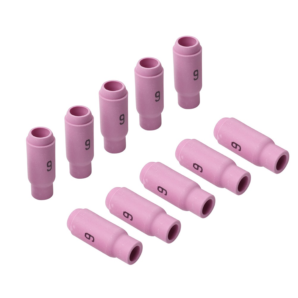 10PCS TIG Weld Consumable 10N48#6 Alumina Nozzle Cup 1″27/32 For WP-17/18/26
