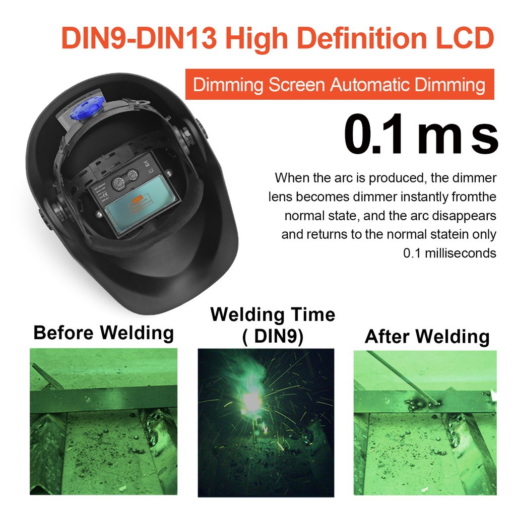 Non-Touch HF Pilot Arc Plasma Cutter ,80% Duty Cycle,110/230V w/Helmet for DIYer