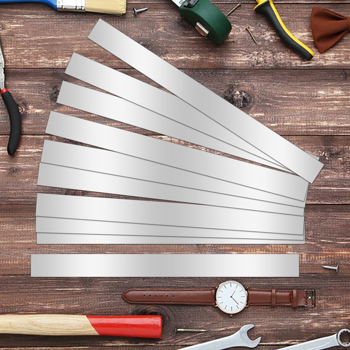 10 Pcs Sheet Metal Strips,12” Length,1” Width, 0.02” Thickness,Thin Flat M…