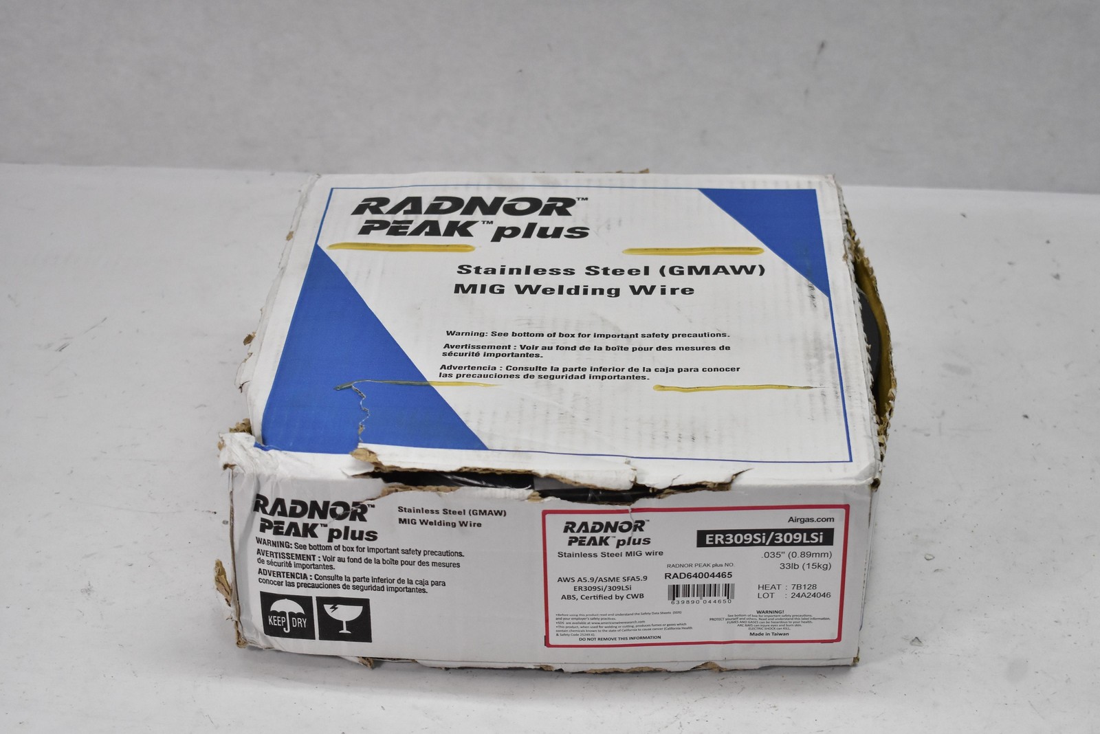 Radnor PEAK plus ER309Si/309LSi MIG Welding Wire GMAW .035in 33lb RAD64004465