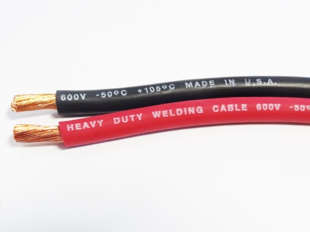 80 FT 6 gauge AWG EXCELENE WELDING CABLE RED MADE IN USA 40′ BLACK 40′ RED