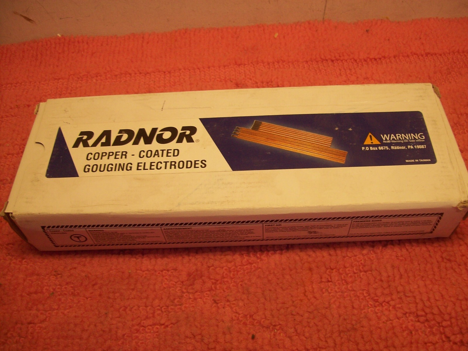 50-Pack Radnor 64002225 DC 3/8 ” x 12″ Copper Gouging/Cutting Rods Electrodes