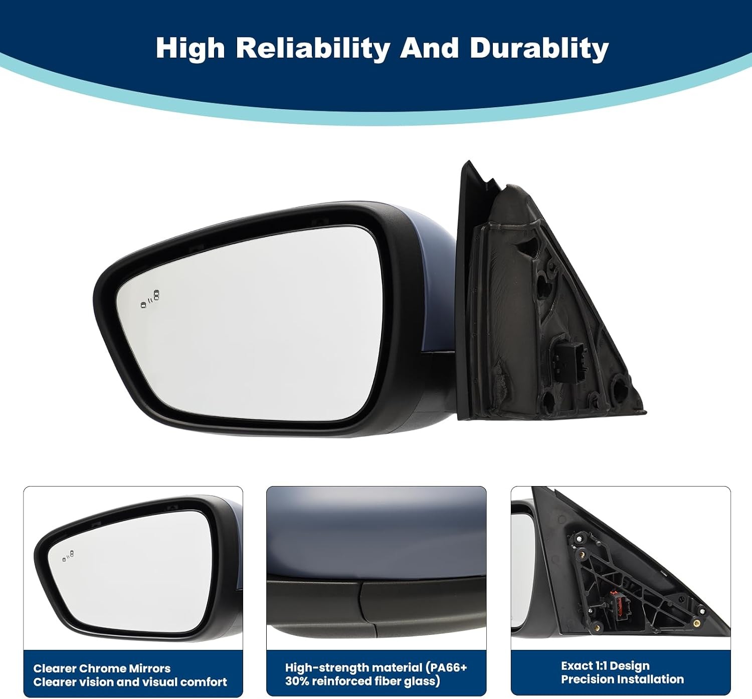 Left Driver Side Mirror Replacement Fits Ford Escape 2020-2025 with Heated、Power