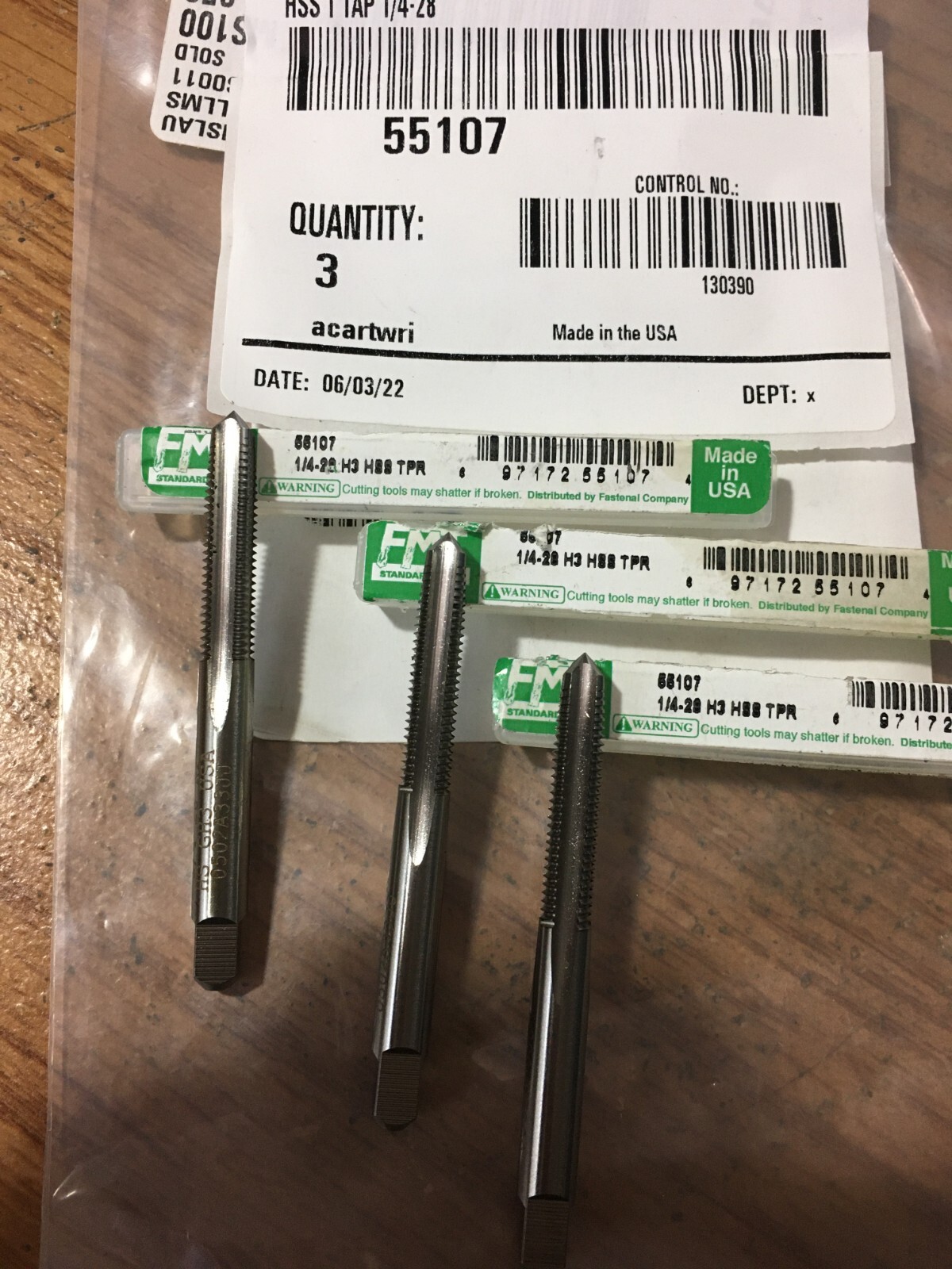 (3) FMT® – 3/32″ HSS 135 Split Point Black Oxide Finish Heavy Duty Screw