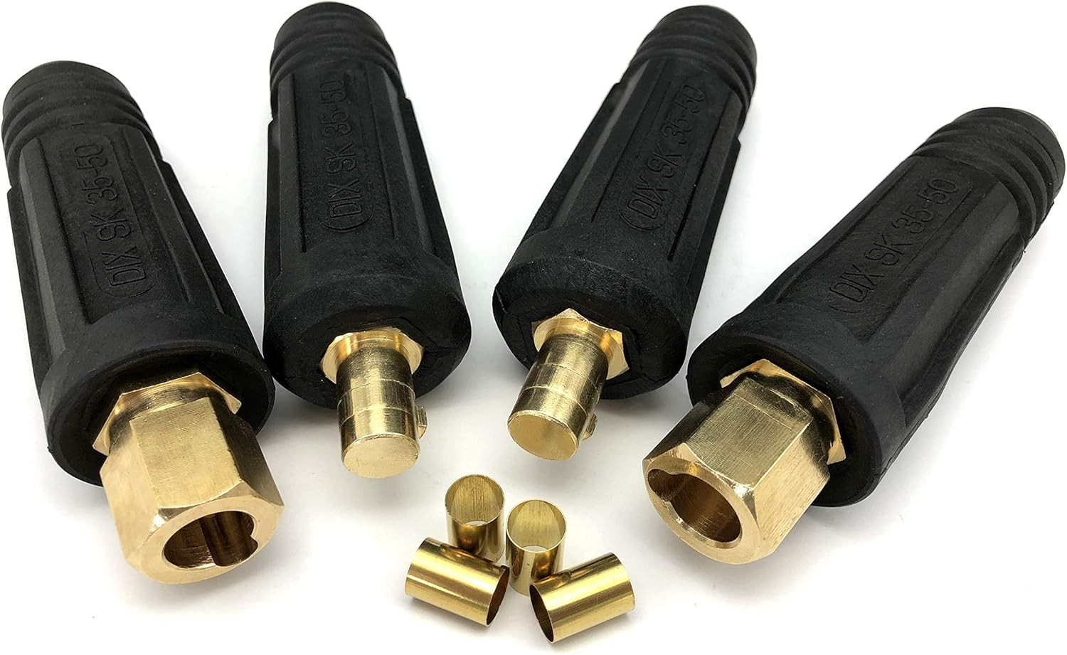Welding Lead Cable Joint Quick Connector Pair DINSE-Style 200Amp-300Amp (#4-#1)