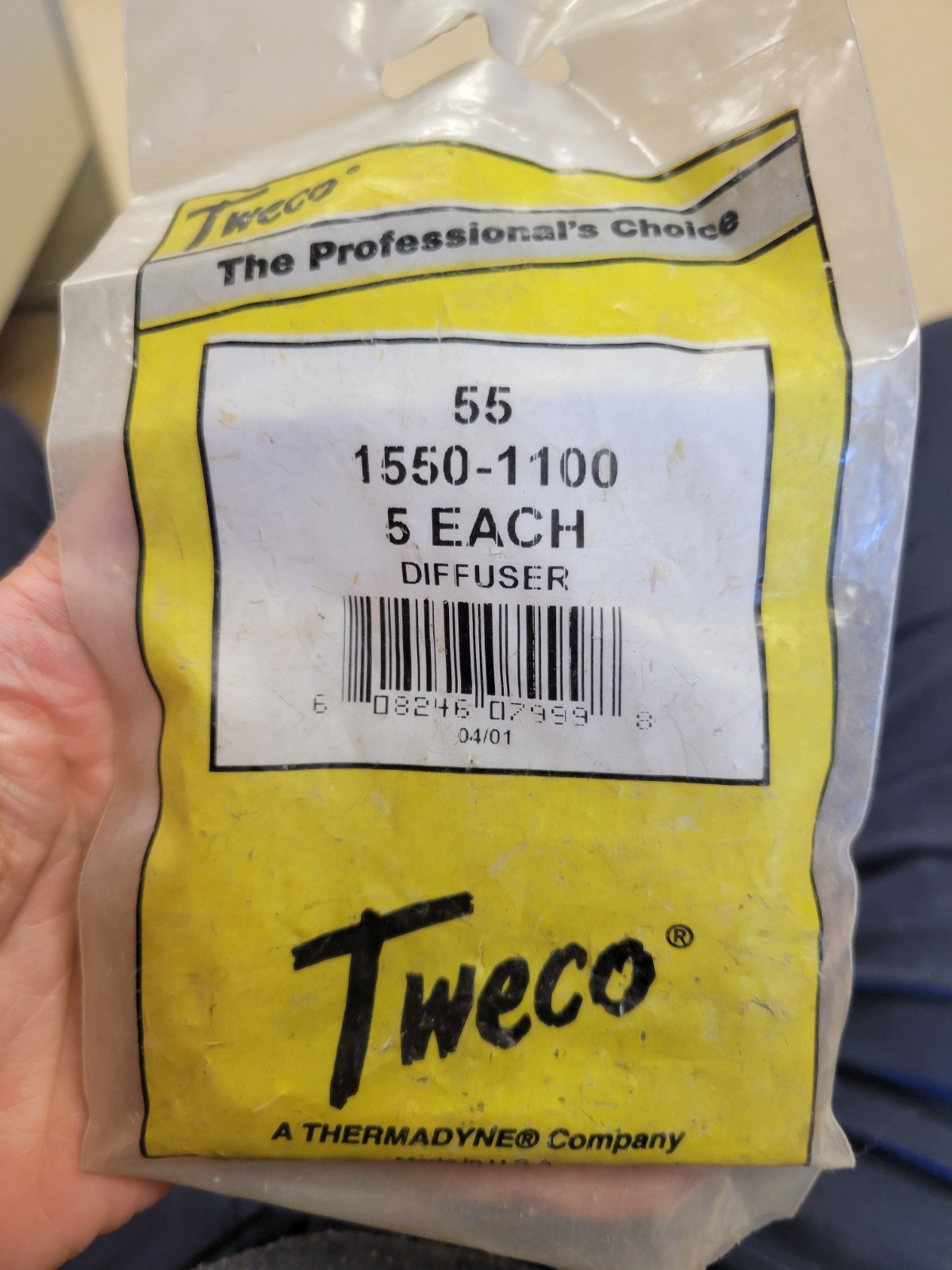TWECO 55 MIG DIFFUSER 5/PKG 1550-1100