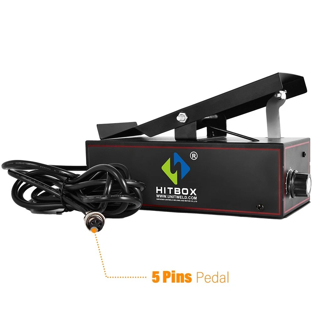 HITBOX 5in1 Aluminum AC DC TIG Welder Pulse/HF 200A MMA TIG Welder + Foot Pedal