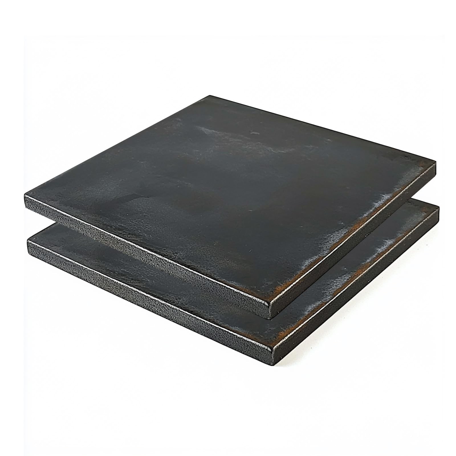 Steel Plate 6″ x 6″ x 1/4″ – 2PCS A36 Hot Rolled Metal Steel 1/4 inch(6mm) Pl…