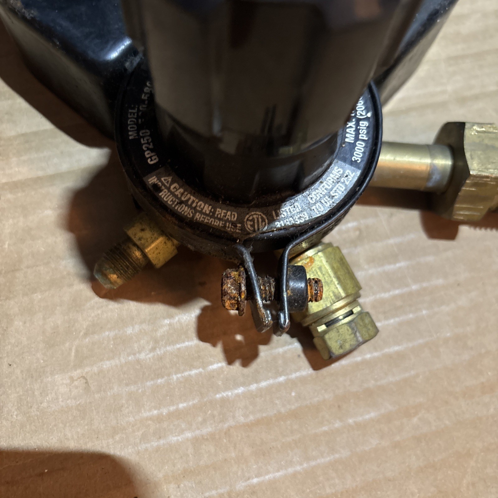 Turbo Torch DP250-800-580 High Pressure Nitrogen Purge Regulator (0-800 PSI)