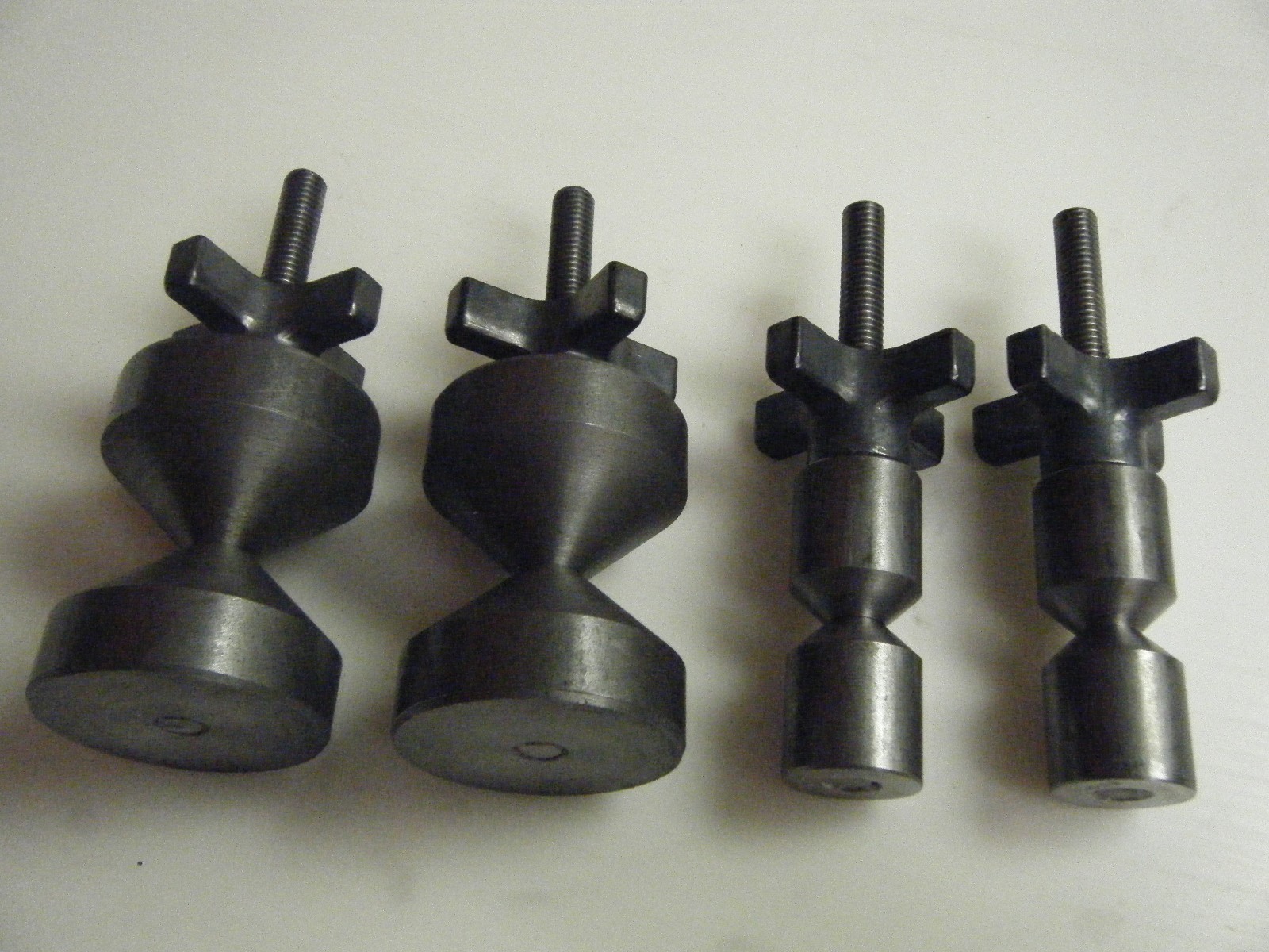DAVIS 1″ and 2″-Two hole pins- Carbon Steel- 3/8-16 quick acting knobs combo set