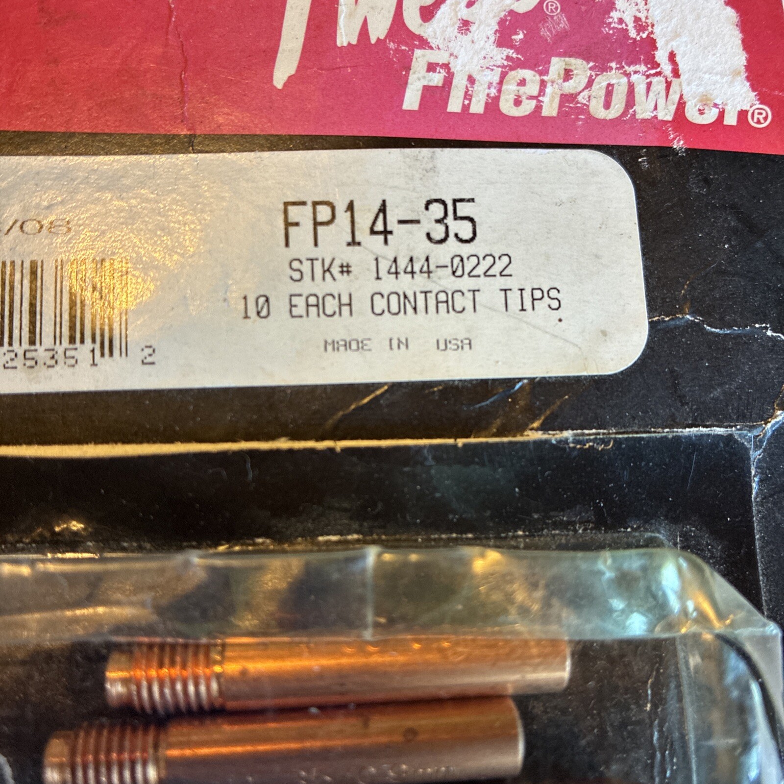 TWECO FP14-35 Fire Power Series Mig Contact Tips – 9Pcs – Made in USA