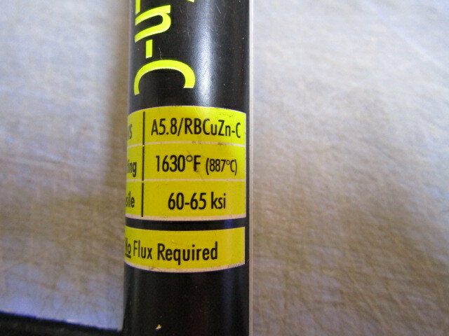 10 Rods KT Industries 1-5319 Flux Coated Bronze 1/8″ by 18” Oxy-Acetylene Rod.