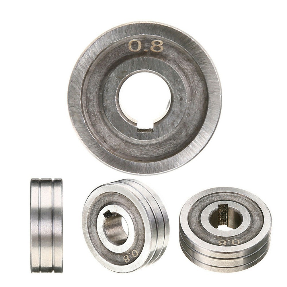 2PCS V-Groove Mig Welder Drive Roller Roll 0.6-0.8 & 0.8-1.0 Knurled-Groove New